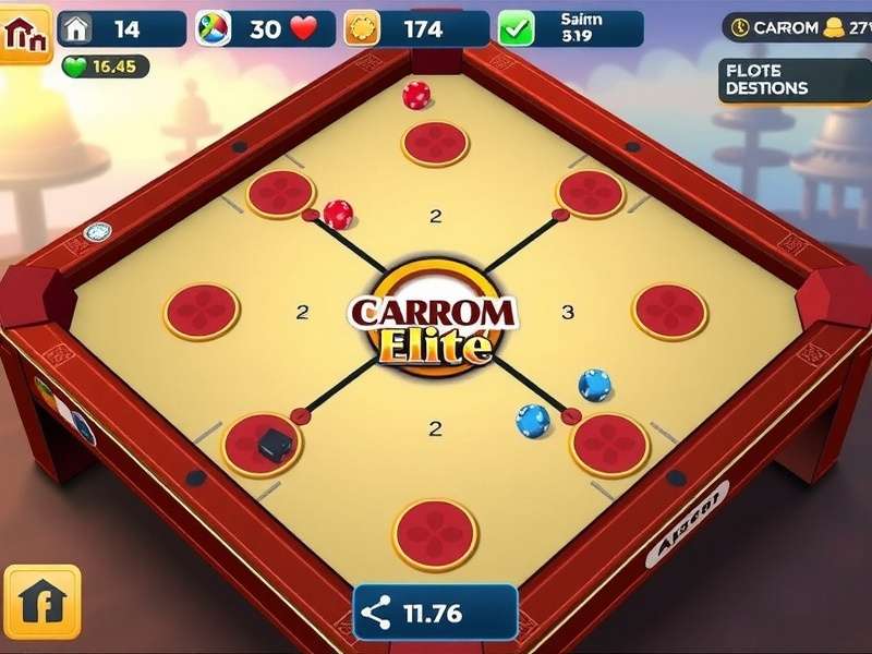 Carrom Elite Glory in Action Carrom Elite Glory Gameplay Screen